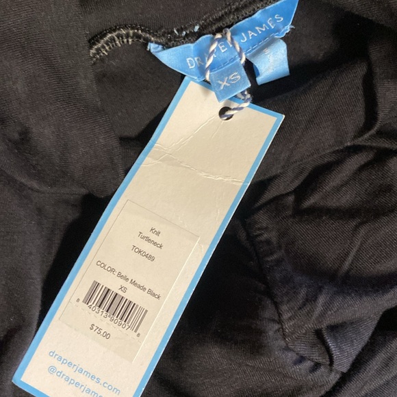 NWT Draper James Knit Turtleneck in Black - Picture 6 of 6